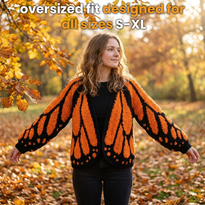 monarch - butterfly cardigan