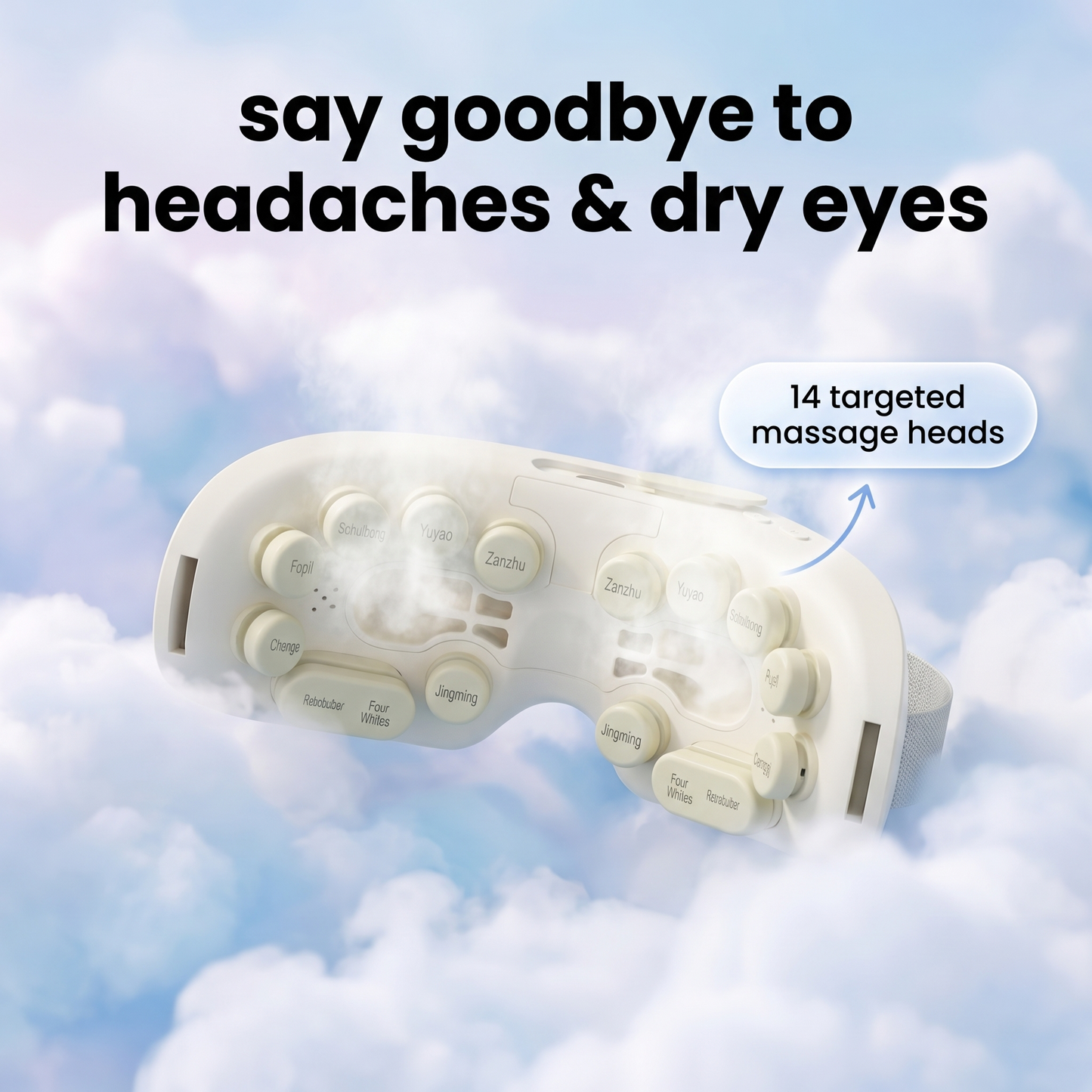 SpaGaze™ - 14-head nebulizing eye massager