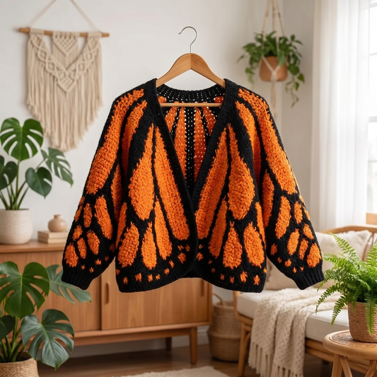 monarch - butterfly cardigan