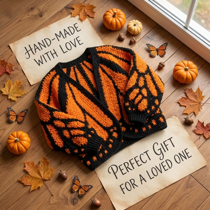 monarch - butterfly cardigan